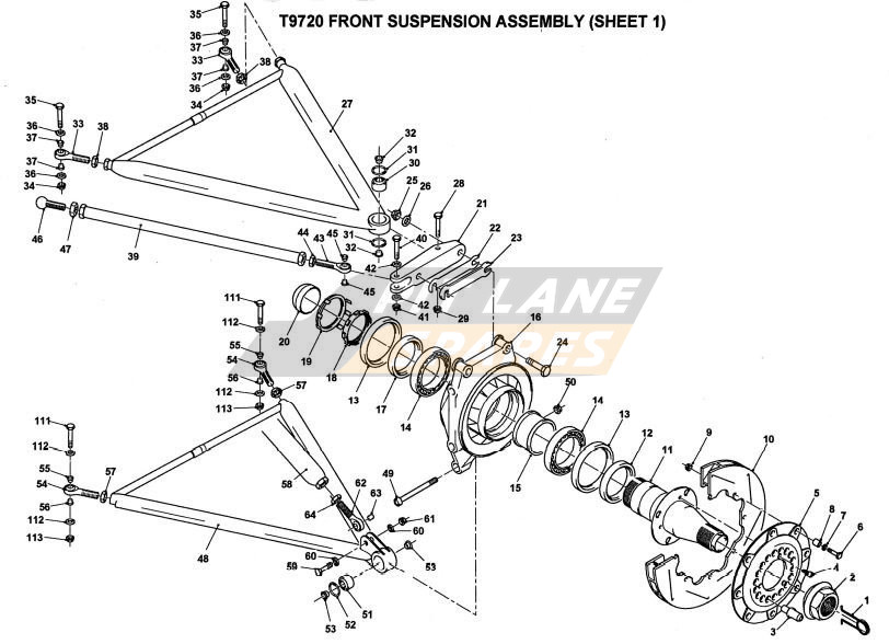 FRONT SUSPENSION Diagram